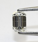 GIA certified .70ct SI1 H loose emerald cut fancy natural diamond — photo 4