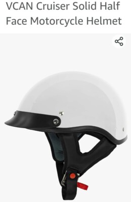  VCAN DOT Certified Half Shell Motorcycle Helmet