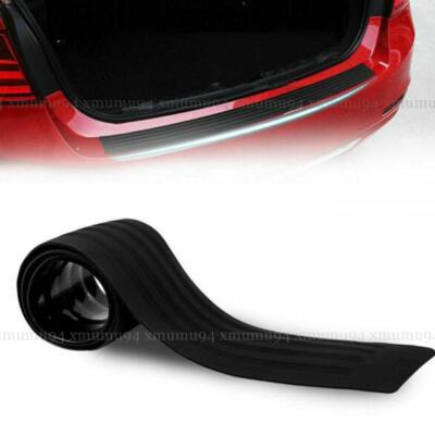 Rubber Car Rear Bumper Protector Trim Strip Trunk Sill Guard Scratch Pad Cover