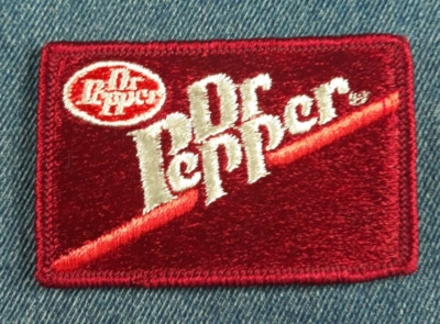 NOS 70s Original Vintage Dr Pepper 3'' Patch Soda Soft Drink Pop Retro Cola