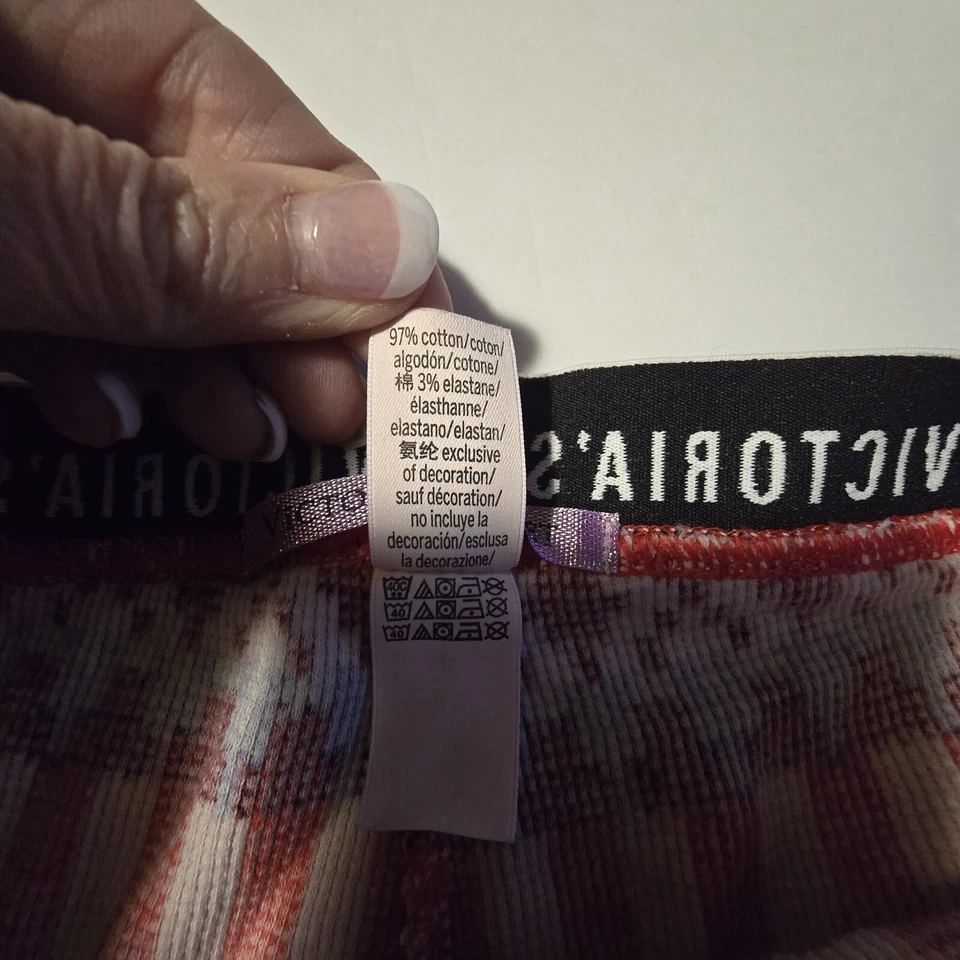 Victoria's Secret Mujer Fair Isle Suéter Leggings LG Rojo Nórdico Vacaciones Cálido Foto 4 de 4