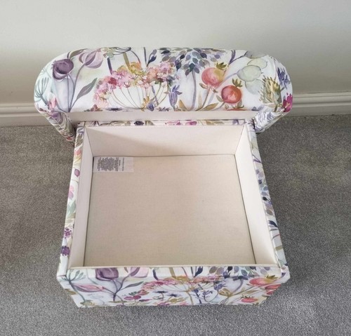 Voyage Maison Fabric Footstool Pouffe Floral Stags Dogs Nursery Hermione Pink - Picture 28 of 53