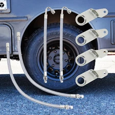 KYOSTAR Tire Valve Extension Valve Stem Extenders Double Tires Air Inflation Kit