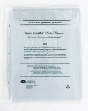 Creative Memories Great Lengths Sticker Protectors 6 Pack 3 Slots Each Side
