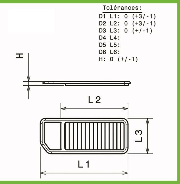 Luftfilter Green FüR Citroen C3 Picasso Ab 09-17 1.6L 16V VTI-120PS-image