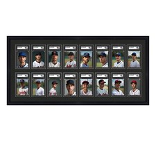 SGC Graded Card Frame Display Holds (16) Slabs Baseball UV Protection (optional)