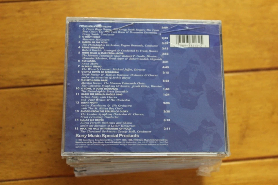 VARIOUS "HOLIDAY SPLENDOR, 15 CHRISTMAS CLASSICS" CD [NEW] CASE DAMAGE [41] Foto 2 de 4
