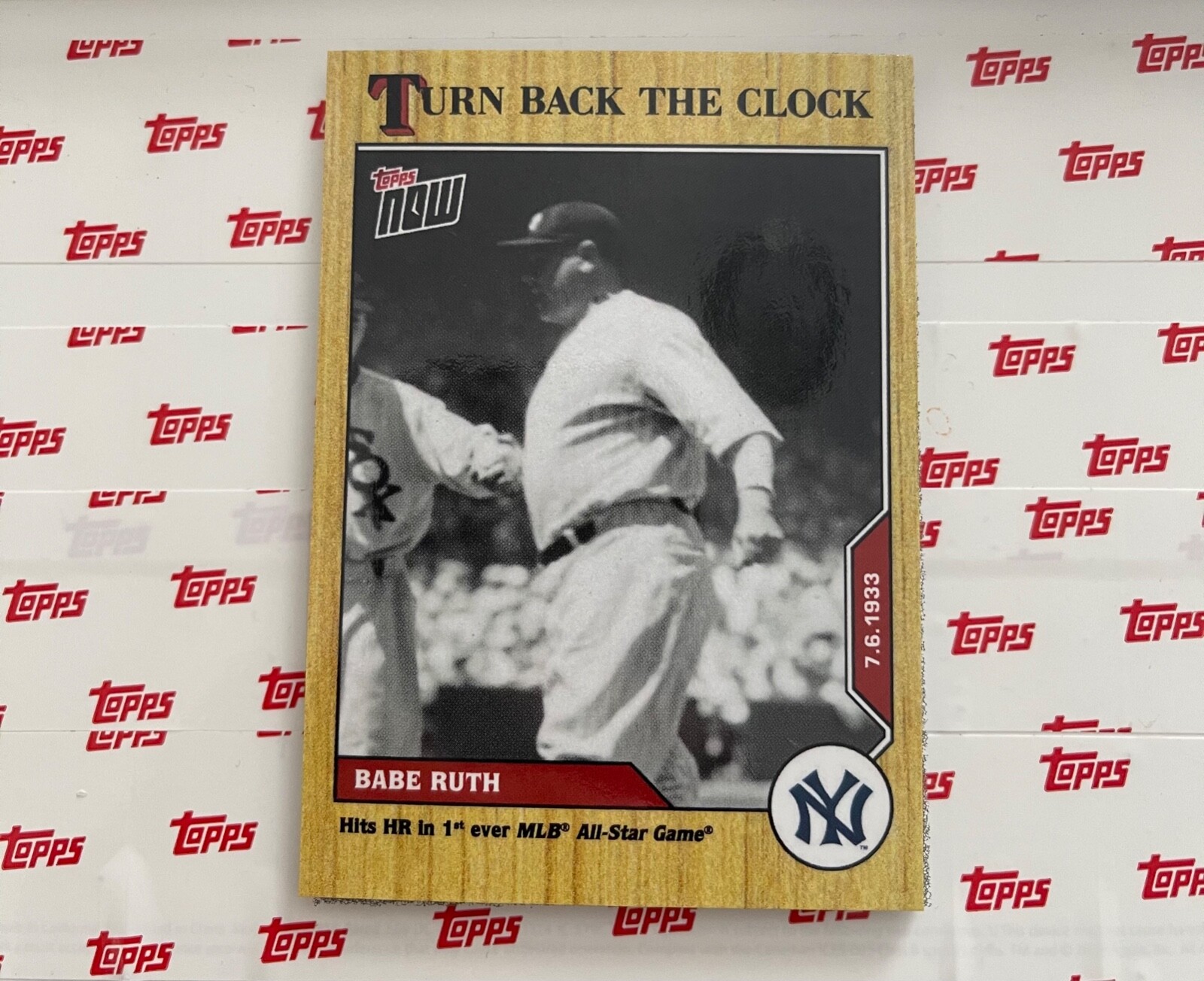 BABE RUTH 2020 TOPPS NOW TURN BACK THE CLOCK 98 PRINT RUN = 1228 NY ...