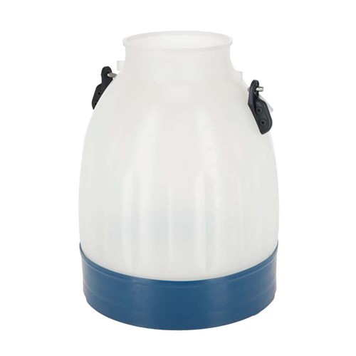BenBow Secchio di latta da 25 L con coperchio e anello di bloccaggio - ermetico, opaco, vuoto, rotondo - contenitore di conservazione con manico in metallo