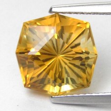 4.90Cts Winsome Natural Nice Cushion Precision Cut Citrine 10.5mm Collection Gem