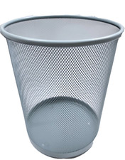 NEW LIGHT SAGE GREEN  METAL MESH TRASH CAN,WASTE BASKET,BIN