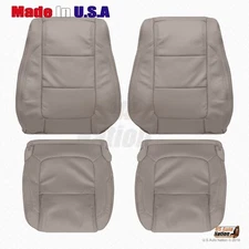 2011 - 2015 Ford Explorer - Front Driver Passenger Perforated Leather Cover Gray