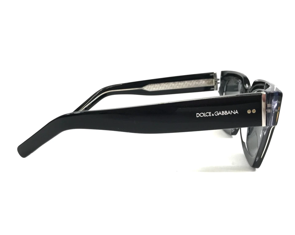 Gafas de sol Dolce & Gabbana DG4413 675/R5 negro brillante/marcos de cristal lentes grises Foto 4 de 4