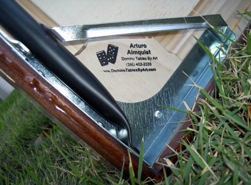 Wine and Cigar Domino Table by Domino Tables by Art & your choice of cupholders - Picture 7 of 7