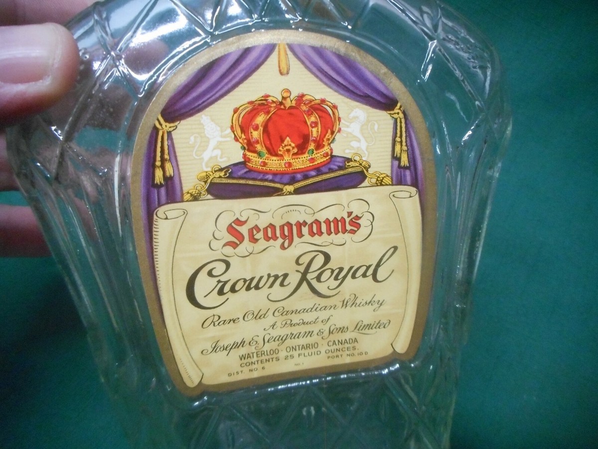 Seagram's Crown  1964年製 Vintage 1964 Seagrams CROWN ROYAL Bottle With Tax Stamp