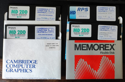software vintage Cambridge Computer Graphics Xcellerator Driver 1988
