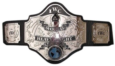 IWC World Heavyweight Wrestling Championship Belt Replica 4mm Zinc