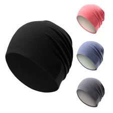 Skull Caps for Men Women Lightweight Beanie Cap Helmet Liner Sleep for Cycling