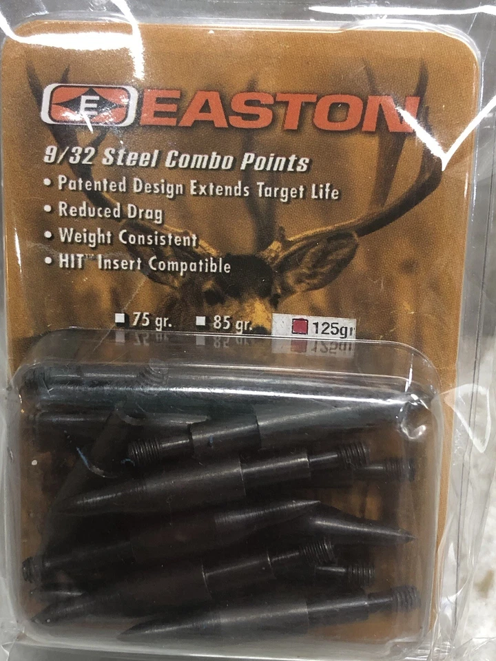 Envío N 24 horas. Puntos combinados de acero New-E Easton Points 19/32. 125 gr. 417112 Foto 2 de 4