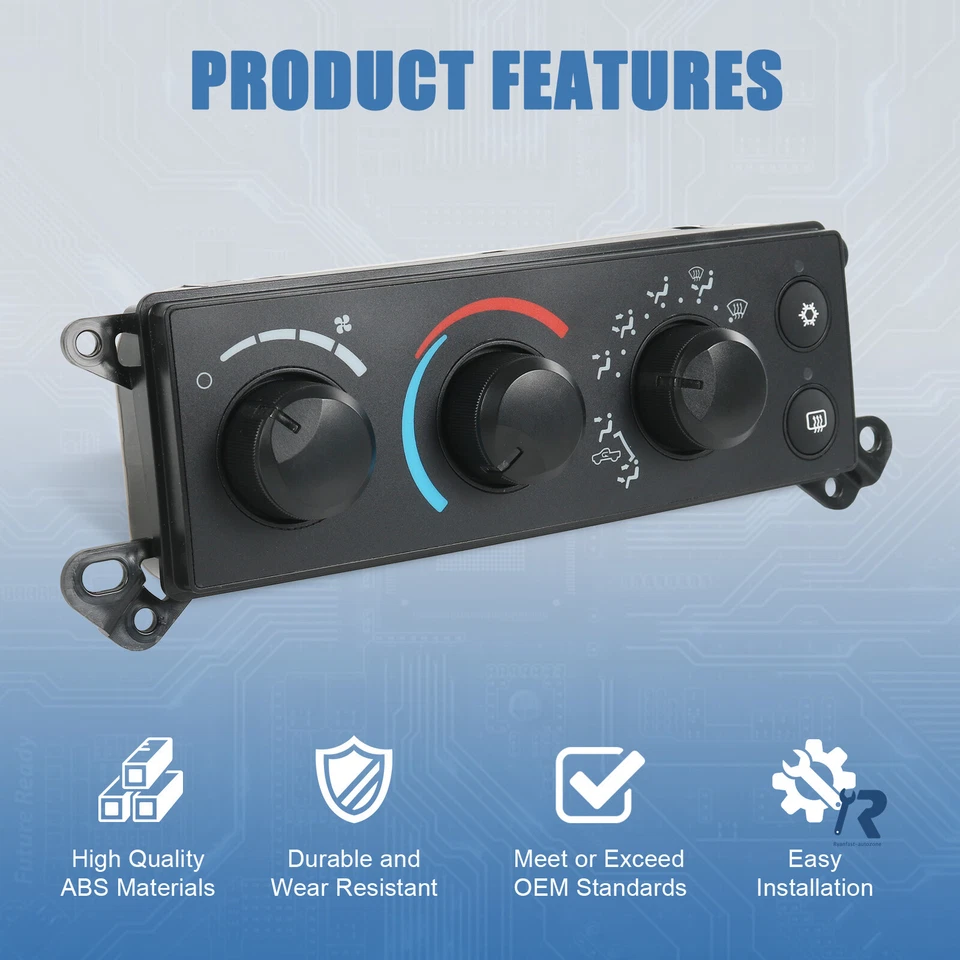 Heater Climate Control Module A/C fit for Dodge RAM 1500 2500 Dakota 2008-2011 - Image 4 of 4