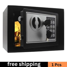 Key and Electronic Security Safe Box Digital Deposit Box for Home Office Hotel B