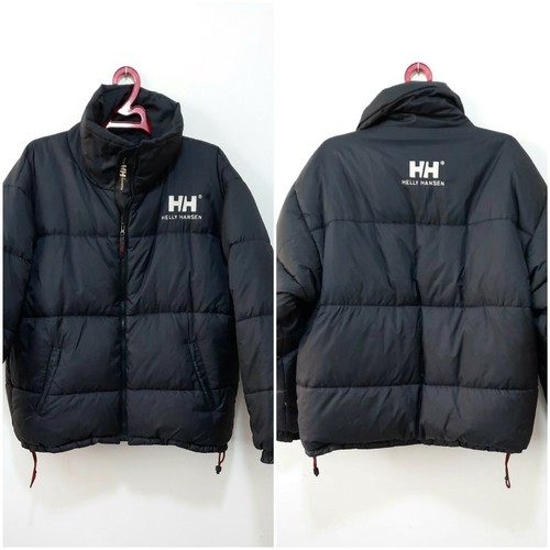 Helly hansen  down jacket  puffer feather logo black size L - Picture 1 of 10