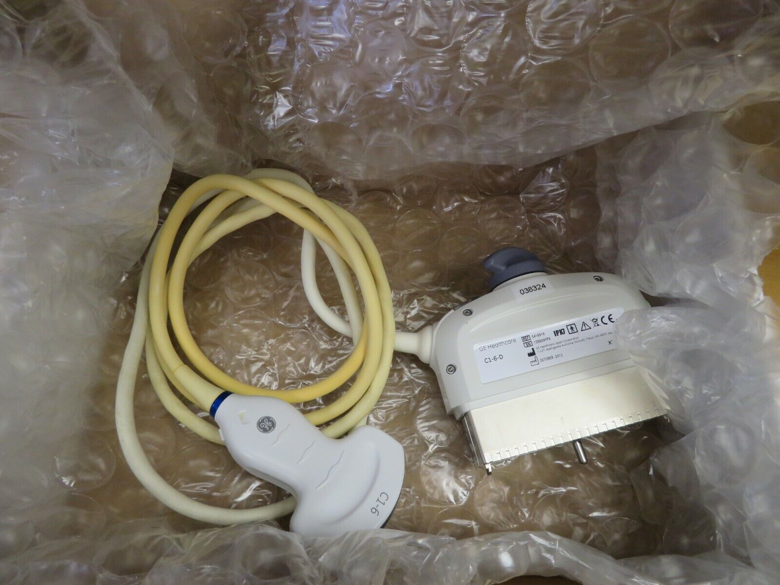 GE C1-6-D Convex Ultrasound Transducer Probe MFGD 2013/10 #16602