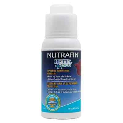 Hagen Nutrafin Betta Bowl Tank Plus Aquarium Water Conditioner 4 oz A7922 120ml