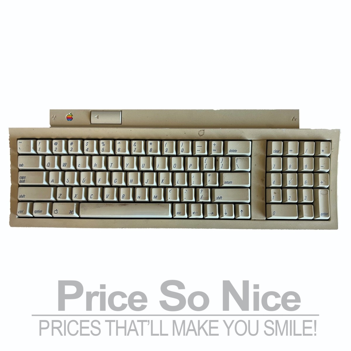 【未使用品】Apple Keyboard II ADB M0487 Vintage Apple Keyboard II M0487 Untested No ADB Cable Grade