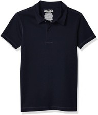 Nautica Boys School Uniform Sensory-Friendly Short Sleeve Navy Polo Size 5