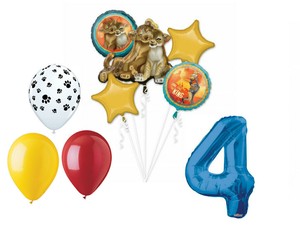 Lion King Balloon Bouquet 4th Birthday Party Supplies Decorations