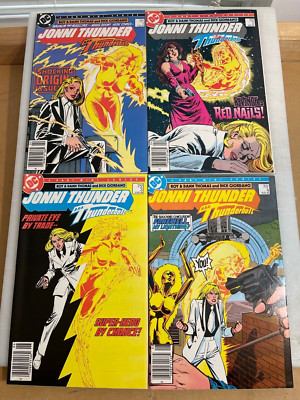 JONNI THUNDER AKA THUNDERBOLT 1 2 3 4 LOT NEWSSTAND COPPER AGE DC COMICS RARE