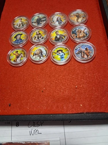 LEGENDS of the WEST,Colorized Kennedy Halfs,Lot of 12