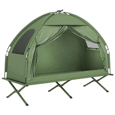 Portable 1 Person Raised Camping Tent Cot Combination for Fishing and Hunting