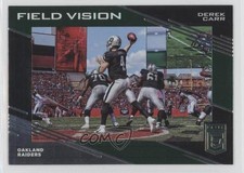 2017 Donruss Elite Field Vision Green Derek Carr #9 0f8