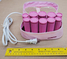 Conair HS54ALD Hot Rollers 1 1/4in Pink Heated Set w/ Travel Case Electric