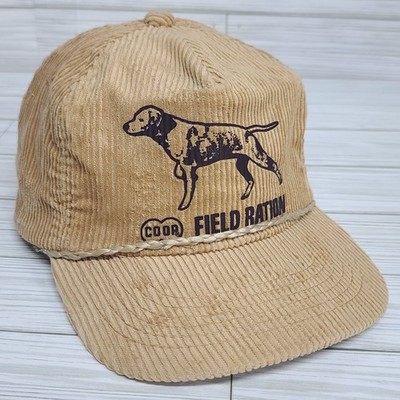 Union CO-OP Assoc. FIELD RATION Hat Hound Dog Beige Corduroy Rope Cap Vintage