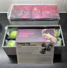 Zumba Fitness Exhilarate Body Shaping System 7 DVD Set + Toning Sticks 