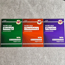CGP GCSE AQA Biology Chemistry Physics Higher Revision Guides Paperback + Online