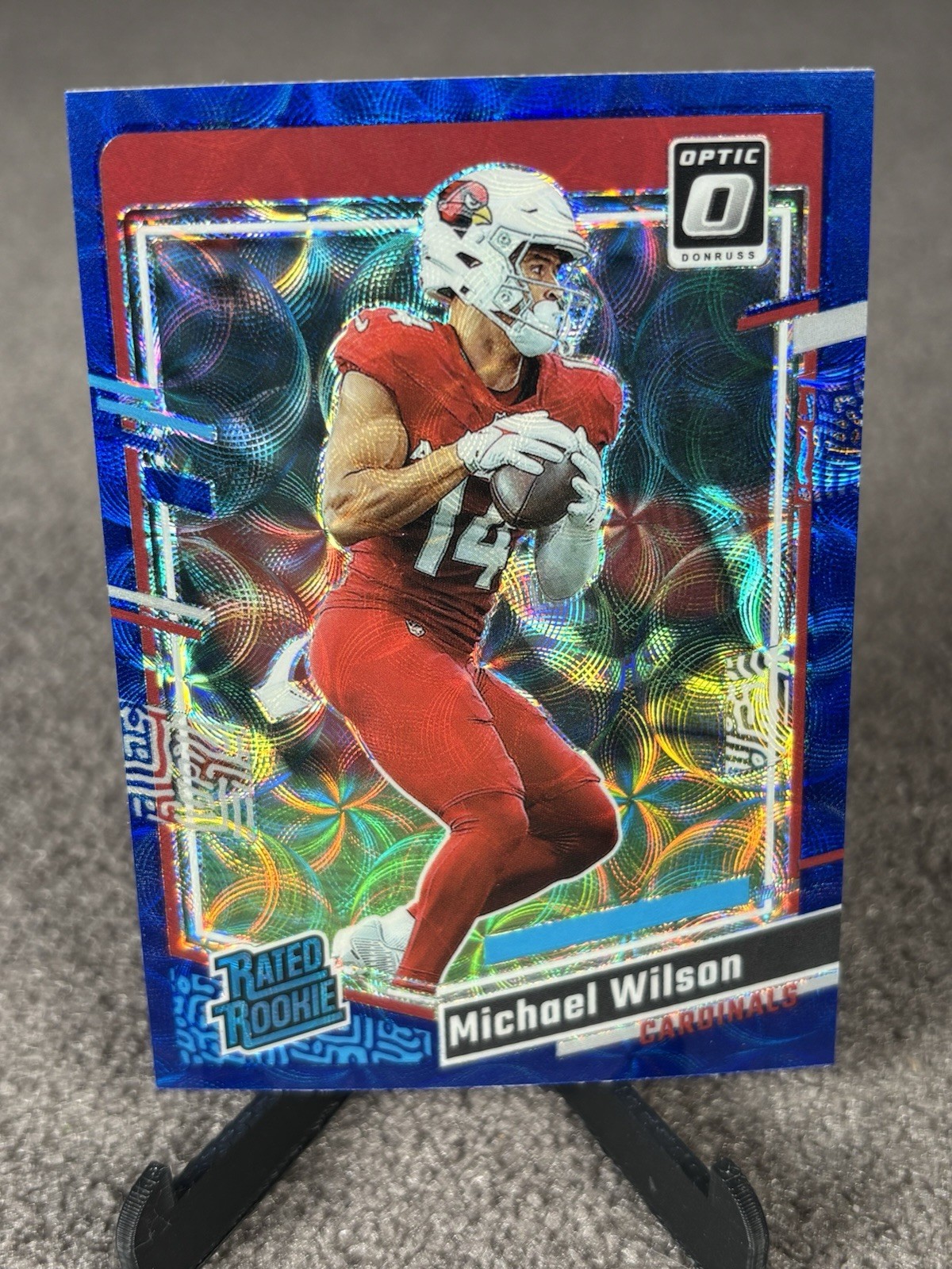 2023 Panini Donruss Optic MICHAEL WILSON  - Rated Rookie Blue Scope #204 (RC)