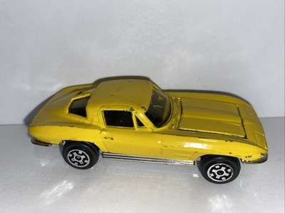 Vintage 1979 Kidco  63 Corvette Stingray Yellow Diecast Made In Hong Kong