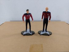 Hamilton Gifts Star Trek PVC Figurines: Captain Picard and Riker 1992