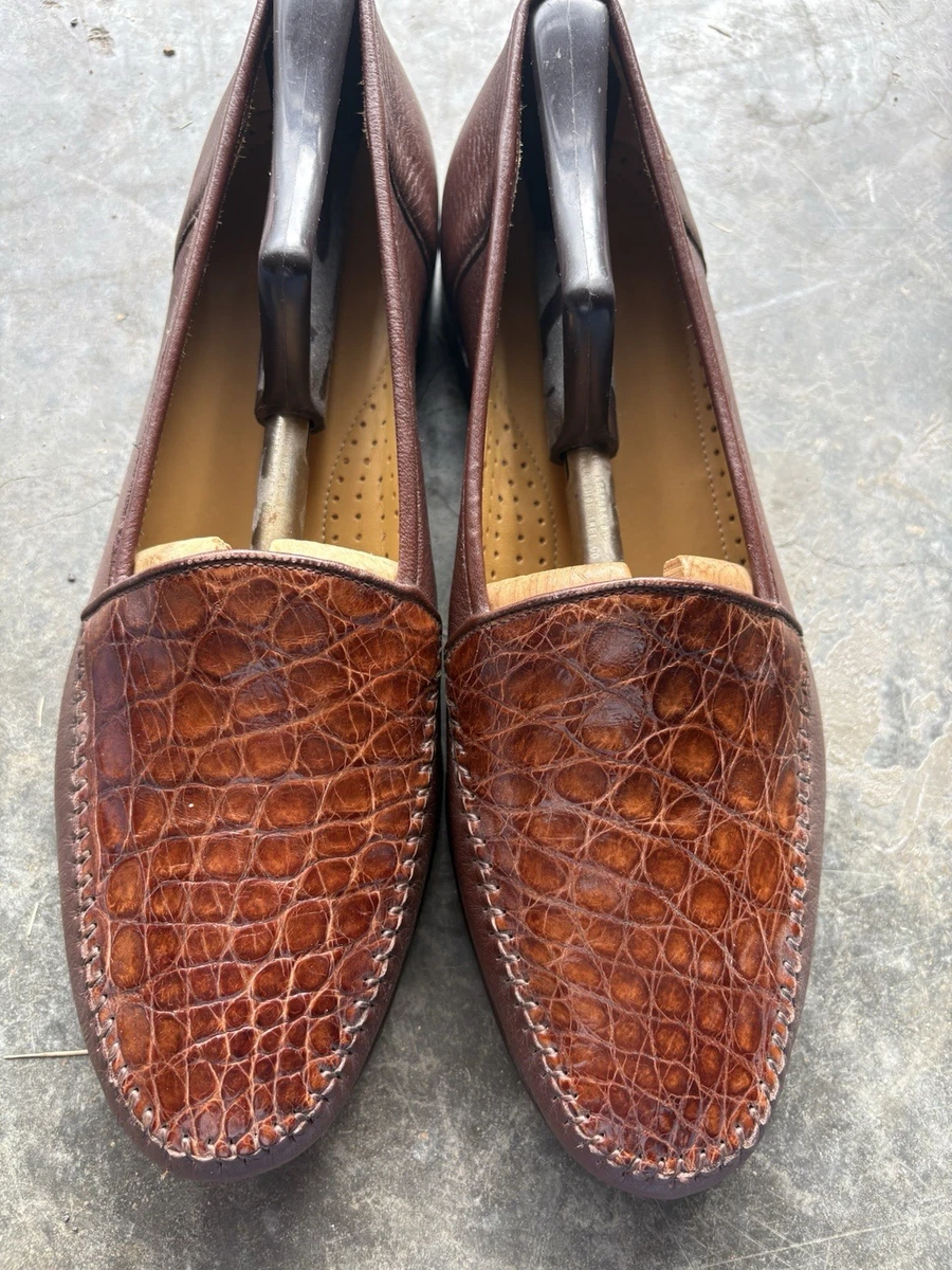 Magnanni Men\'s Dress Cognac Brown Slipon Shoes Size 9.5M (124) Magnanni Brown Dress Shoes for Men for sale | eBay main image 3