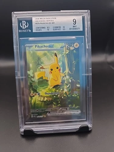New ListingBGS MINT 9 Pikachu ex 276/217 Me: Ascended Heroes Holo