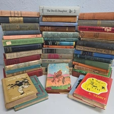 Lot of 20 Vintage Old Rare Antique Hardcover Books - Mixed Color - Random HC