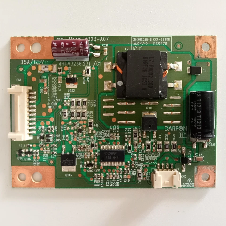 SCHEDA INVERTER LED DRIVE V323-A07 PER TV SHARP LC-32LE144E - LC-32LE244E - Immagine 2 di 4