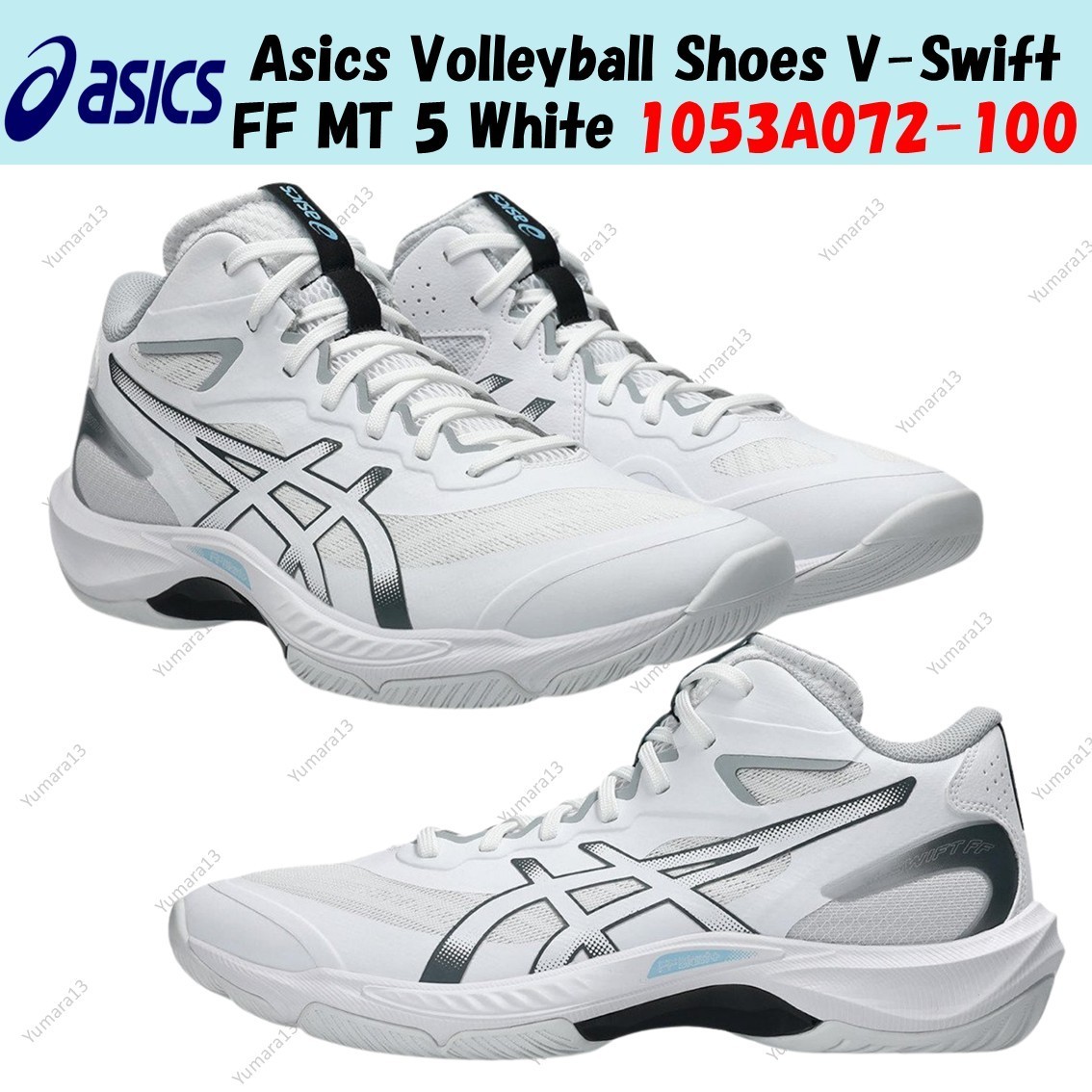 Asics Volleyball Shoes V-Swift FF MT 5 White 1053A072-100 Men's