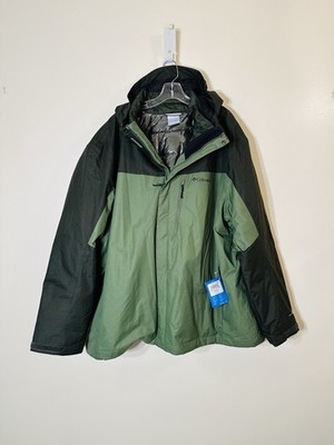 Columbia Whirlibird V Omni-Tech vented hooded interchange jacket green size 4X