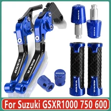 Motorcycle CNC Brake Clutch Levers Grips Handle Sets For Suzuki GSXR1000 750 600