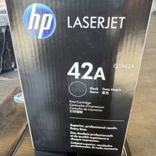 Genuine HP 42A Black Toner Cartridge   Q5942A   New  Sealed